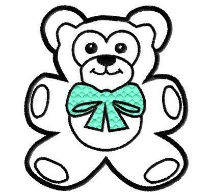 414x383 Outline Of A Teddy Bear