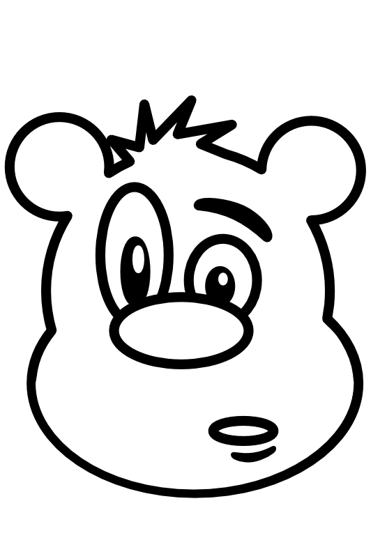 555x785 Teddy Bear Black And White 3 Free Clipart Teddy Bear Outline