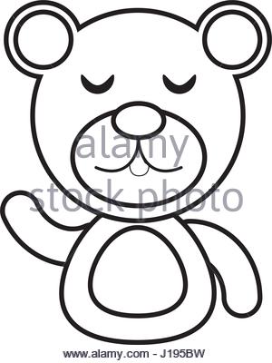 300x400 Cartoon Teddy Bear Outline Stock Vector Art Amp Illustration, Vector