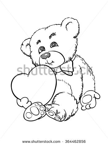 350x470 Drawn Teddy Bear
