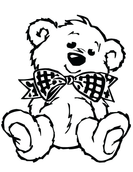 556x720 Pretty Teddy Bear Coloring Pages Image Pencil And In Color Picnic