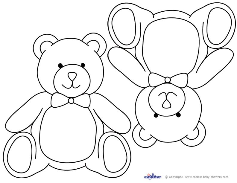 792x612 Blank Printable Teddy Bear Invitations Coolest Free Printables