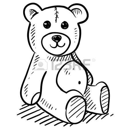 450x450 Drawn Teddy Bear Stuffed Animal