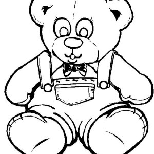 300x300 Kids Drawing Of Teddy Bear Coloring Page Kids Drawing Of Teddy