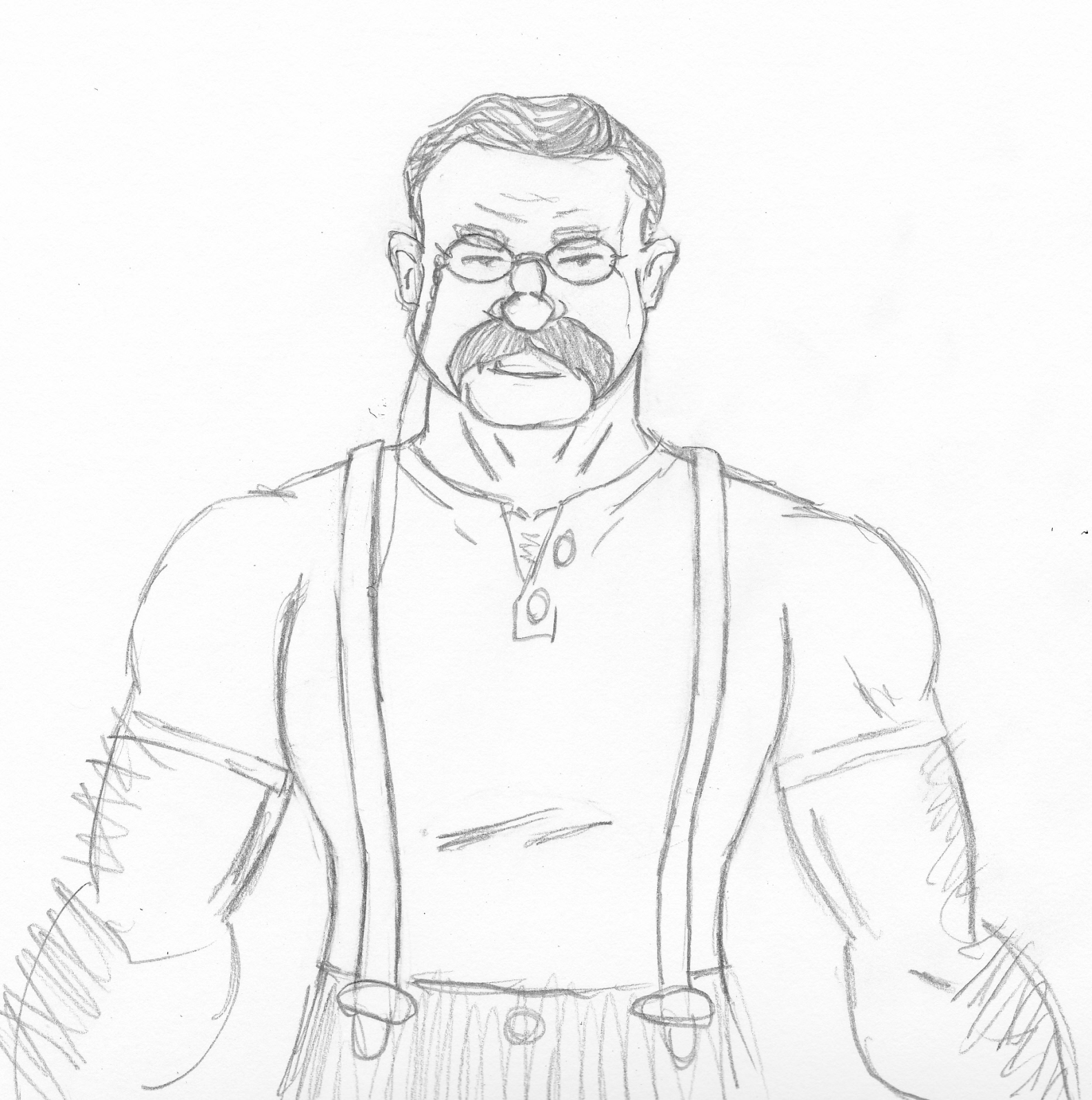 1584x1595 Teddy Roosevelt Brian's Sketch Blog