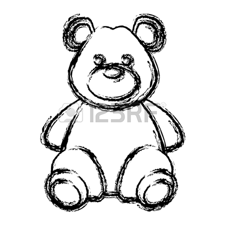 450x450 Cute Teddy Bear Icon Vector Illustration Graphic Design Royalty