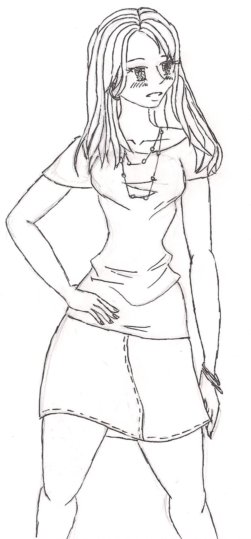 827x1775 Teen Girl (Manga) By Thaliasophia