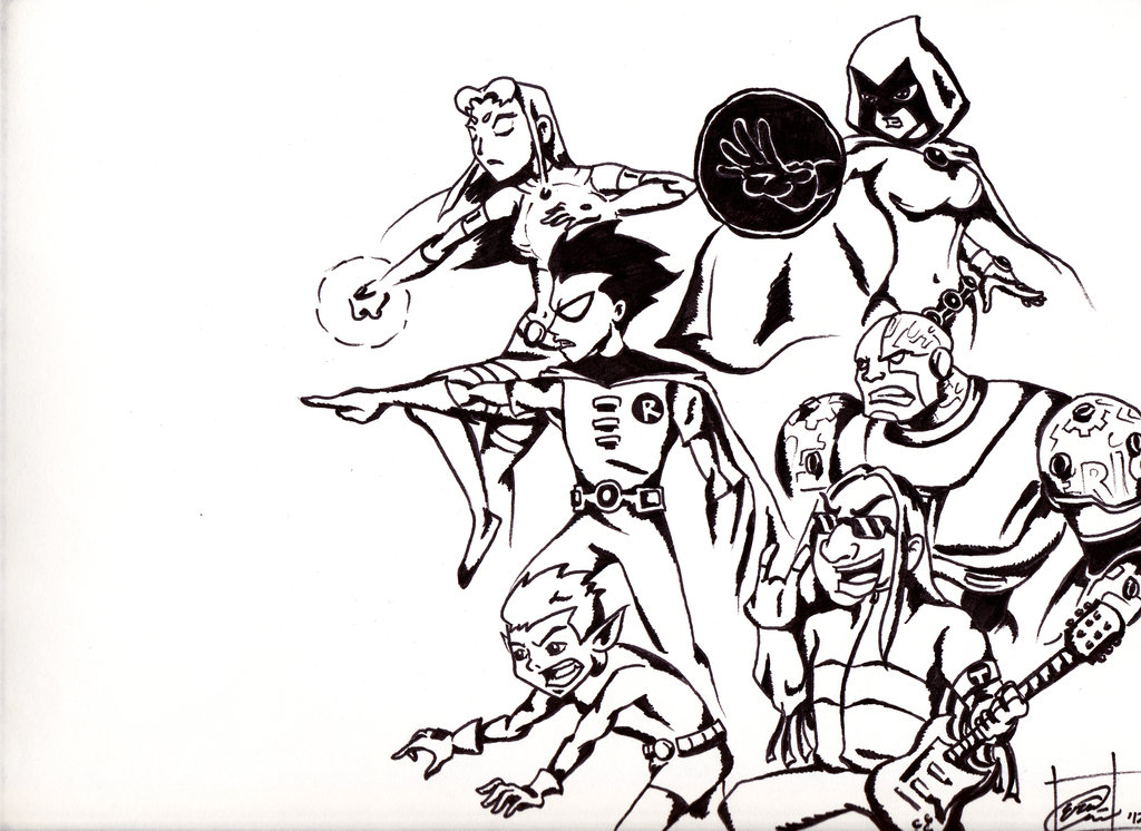 1024x746 Teen Titans Go!! By Smashproductions