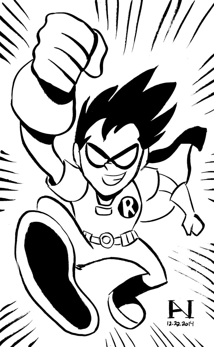 702x1138 Teen Titans Go! Robin By Ianjmiller