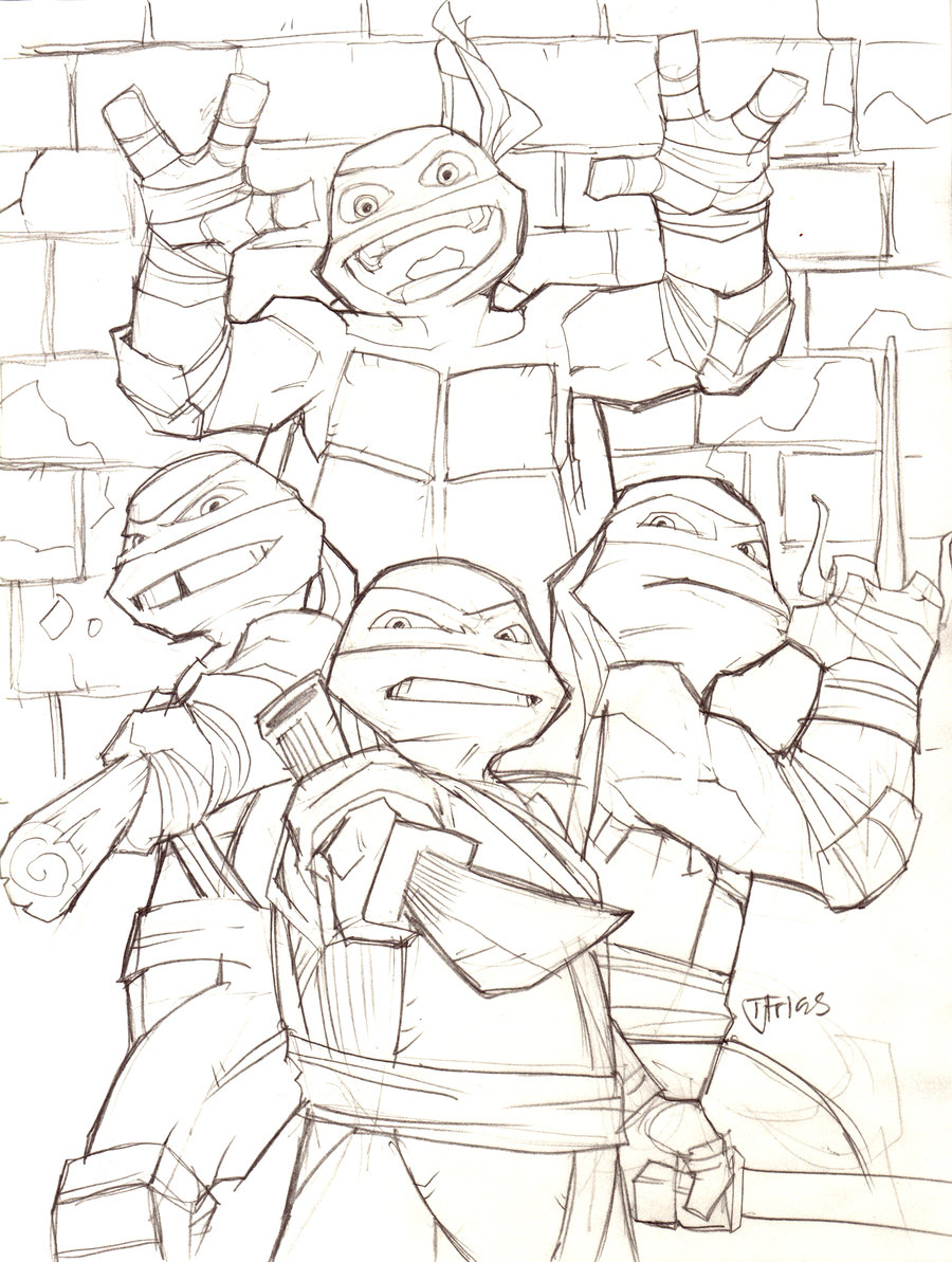 900x1193 Teenage Mutant Ninja Turtles 2012 By Guinnessyde