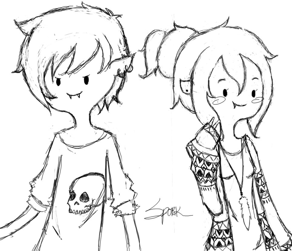 964x828 Marcelineorigins] Practice Sketch, Teenager By Spork A Licious