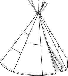 Teepee Drawing at GetDrawings | Free download