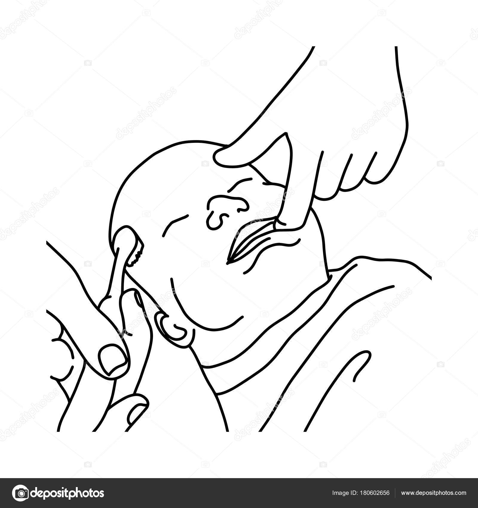 1600x1700 Mother Helping Her Baby Teeth Brushing Vector Illustration Sketch