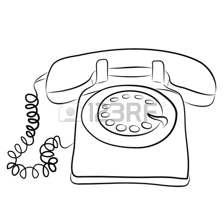 450x450 Retro Telephone Cartoon Royalty Free Cliparts, Vectors, And Stock