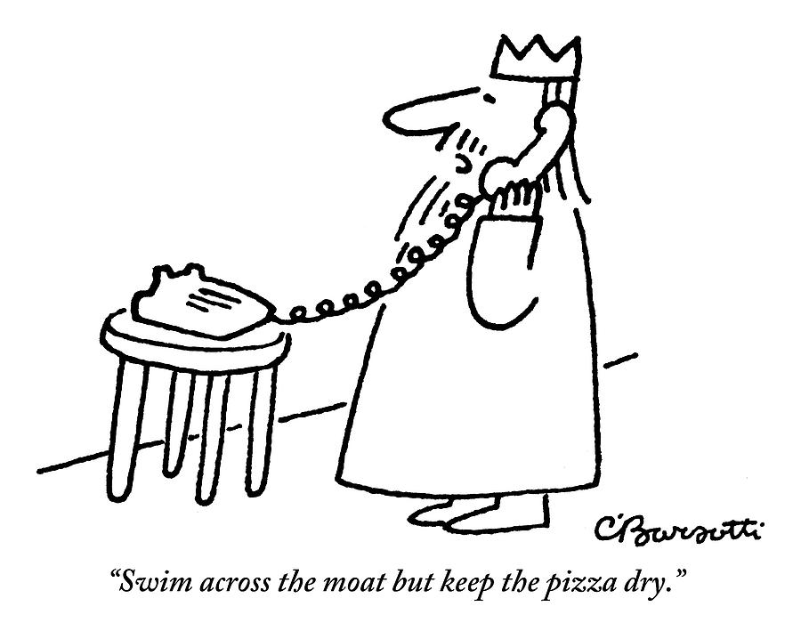 900x718 A King Gives Instructions On The Telephone By Charles Barsotti