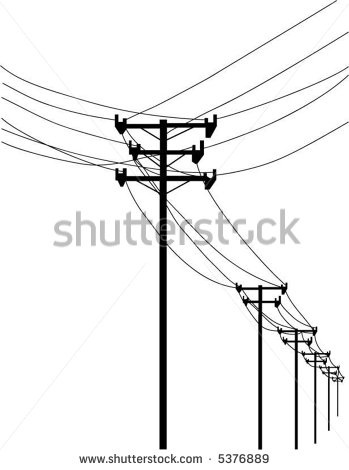 349x470 Telephone Lines Clipart