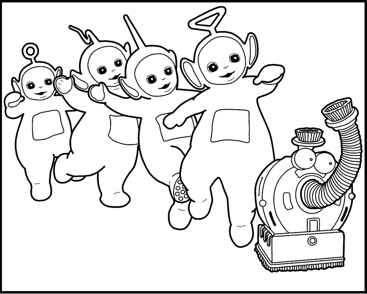 753x603 Activity Teletubbies Printable Coloring Picture For Kids