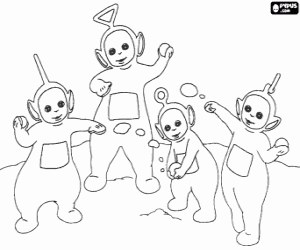 300x250 Teletubbies Coloring Pages Printable Games
