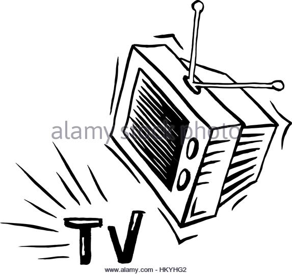 573x540 Old Tv Drawing Isolated Icon Stock Photos Amp Old Tv Drawing