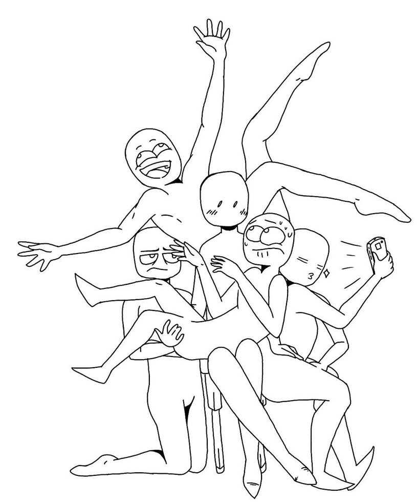 815x980 Draw The Squad Template By Fantasialight