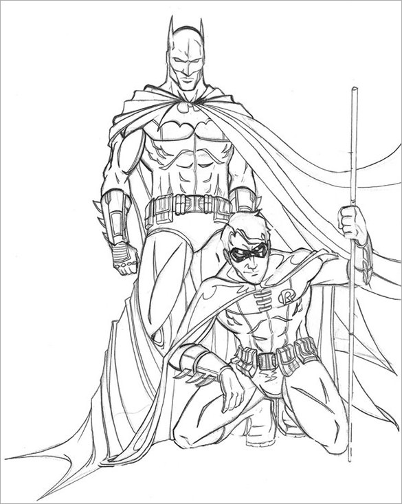 585x733 Fantastic Batman Drawings Download! Free Amp Premium Templates
