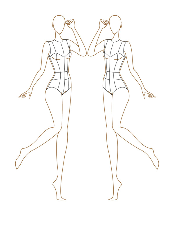 600x776 Croquis Template Amp Design