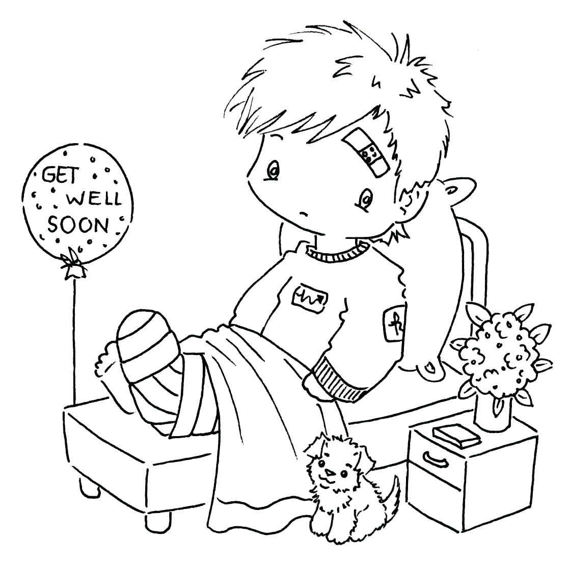 1117x1111 Soon Colouring Pages Printable Get Well Cards For Kids To Color