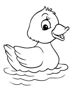 236x305 Duck Cartoon Graphics Cute Baby Duck Coloring Page Fairytale