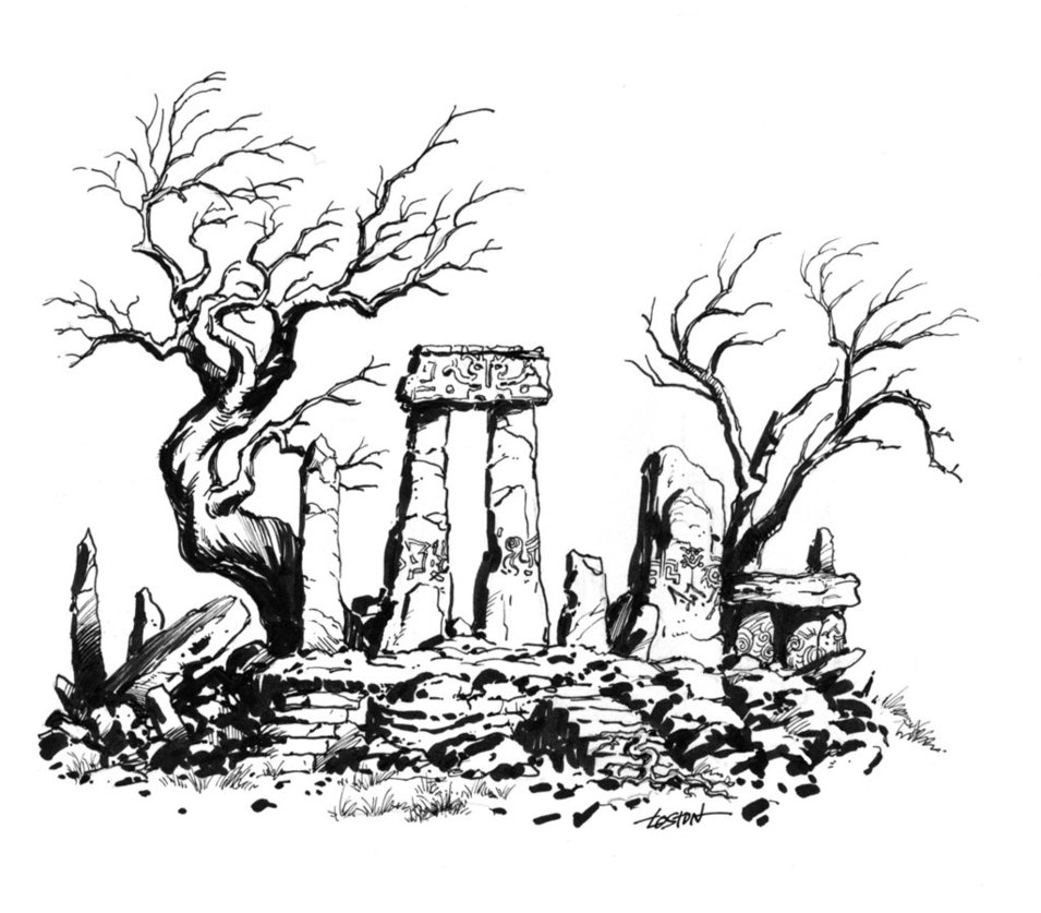 955x837 Temple Of The Oldes By Lostonwallace