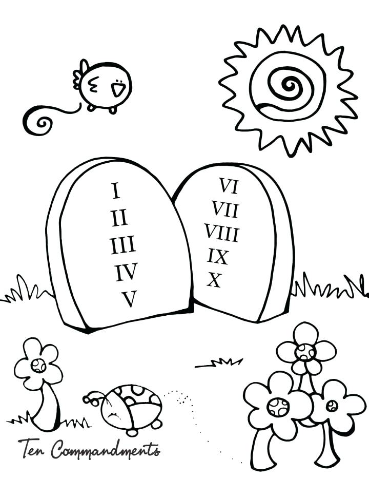 720x931 10 Commandments Coloring Page Commandments Coloring Pages Coloring