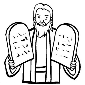 300x300 Kids Drawing Ten Commandments Coloring Page Kids Drawing
