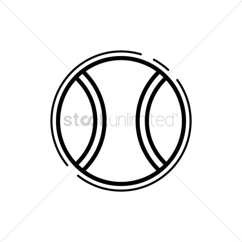 800x800 Tennis Ball Clipart Black And White