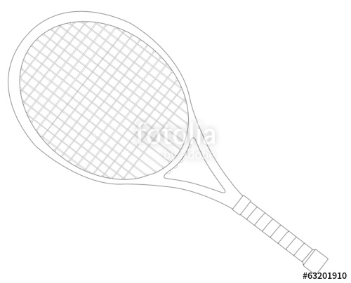 500x404 Tennis Racket Outline Stock Image And Royalty Free Vector Files