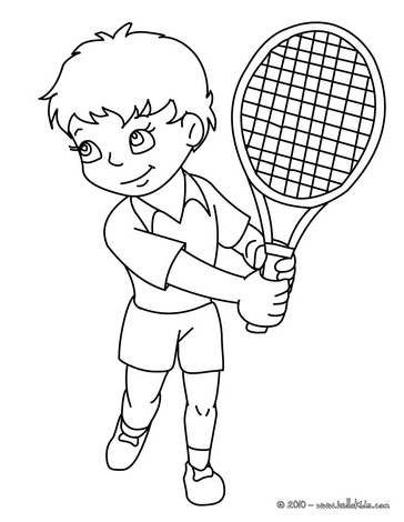 364x470 Tennis Coloring Pages