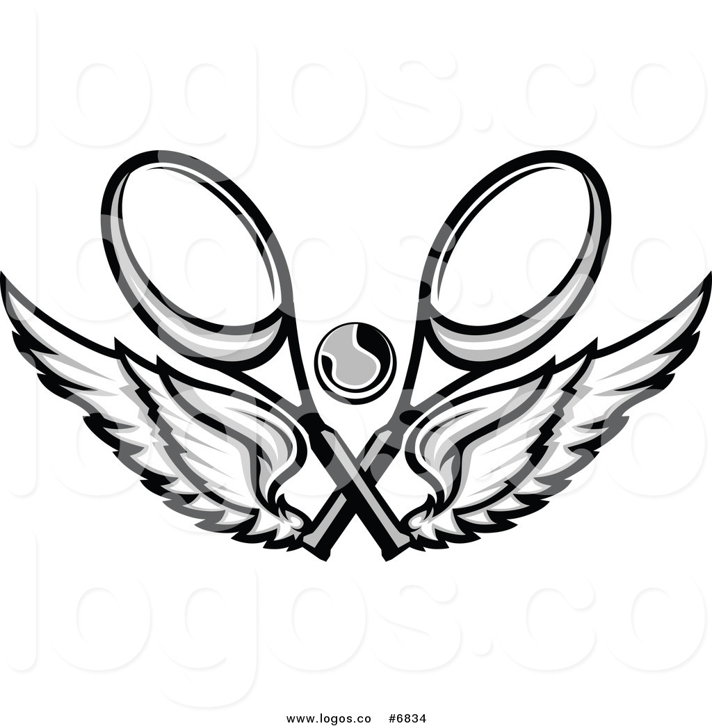 1024x1044 Royalty Free Clip Art Vector Logo Of Tennis Rackets A Ball