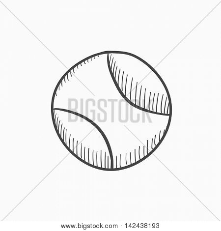 450x470 Tennis Ball Vector Sketch Icon Vector Amp Photo Bigstock