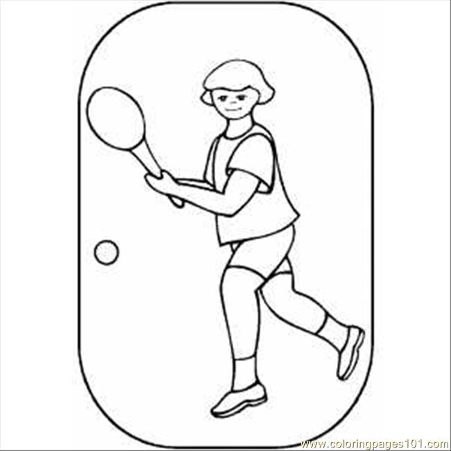 650x650 Tennis Player Girl Coloring Page