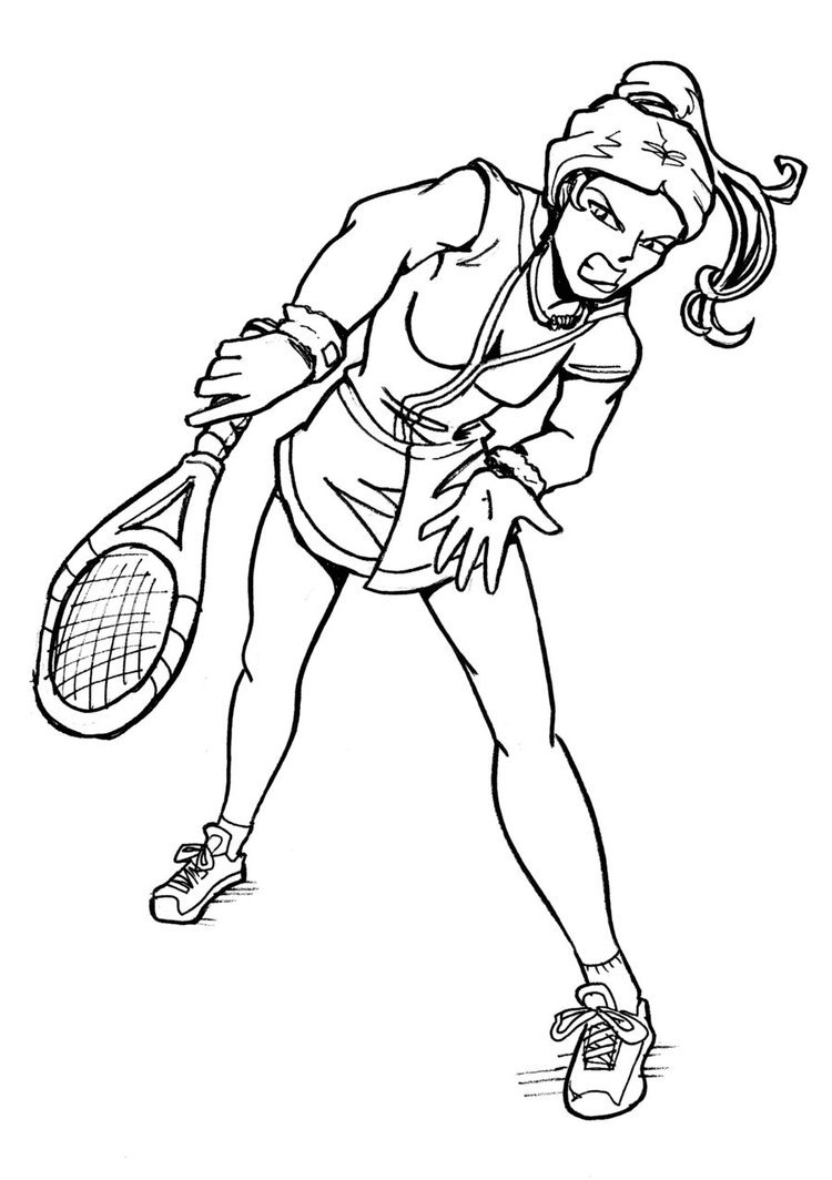 750x1064 Tennis Player Superhero Style By Uzushio