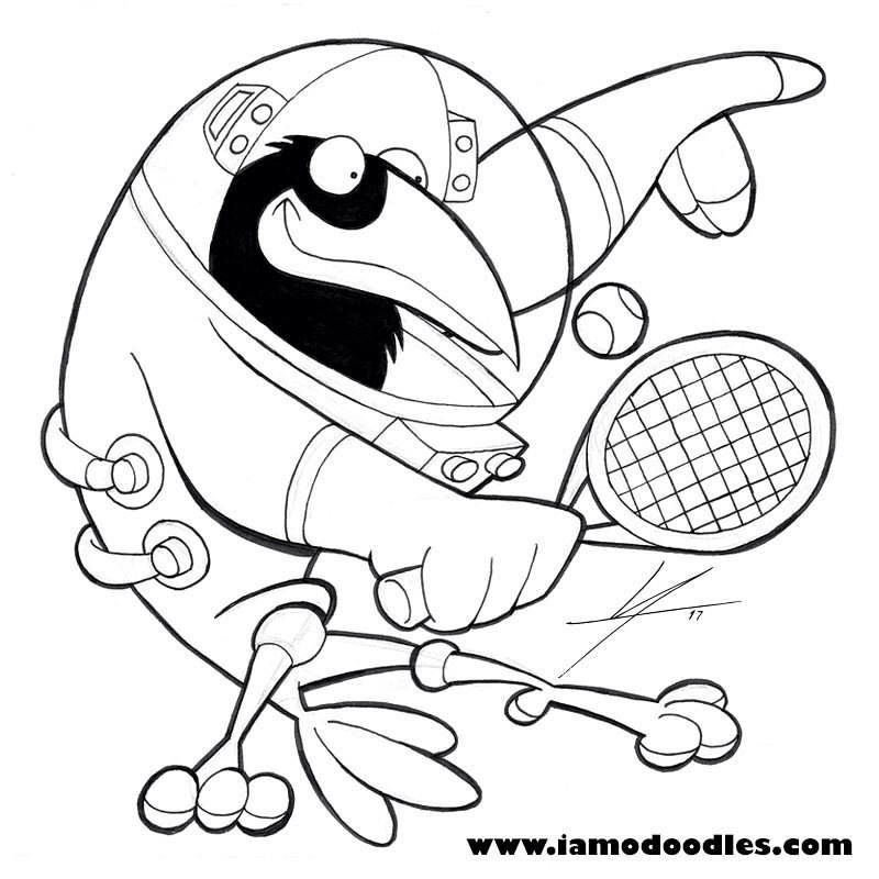 800x800 Crow + Astronaut + Playing Tennis