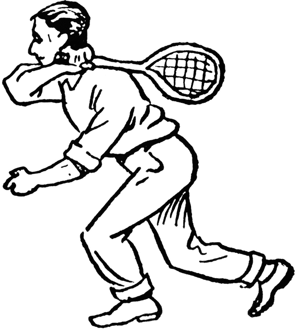 577x640 Tennis Player Clipart Etc