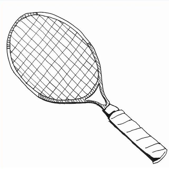 640x640 How To Draw A Tennis Racquet