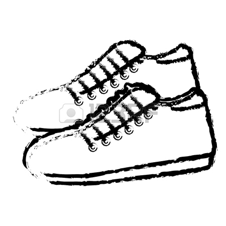 Tennis Shoe Drawing at GetDrawings | Free download