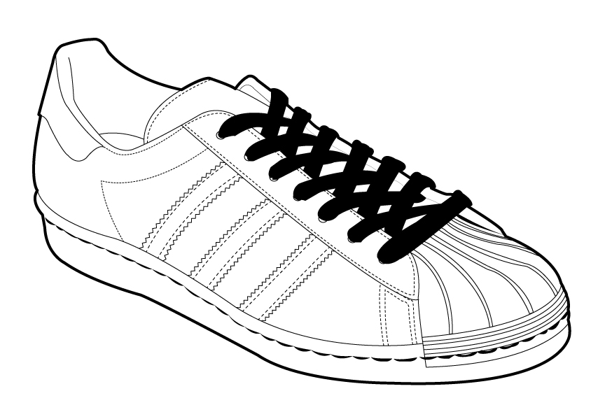 Tennis Shoes Drawing at GetDrawings | Free download