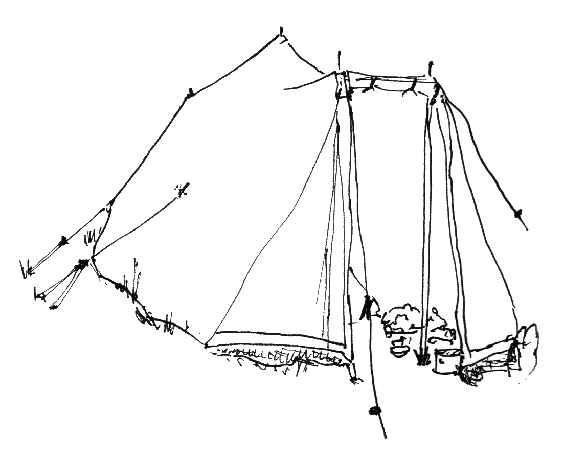 1103x900 Dan's Drawing Tent And Plastic Lilies