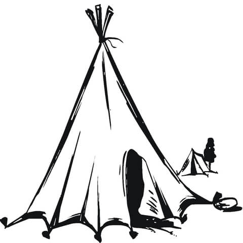 480x480 Nomads Tent Coloring Page Free Printable Coloring Pages