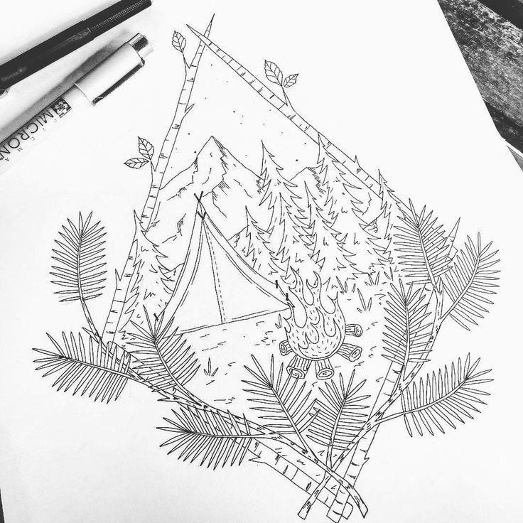 736x736 The Best Tent Drawing Ideas On Simple Drawing