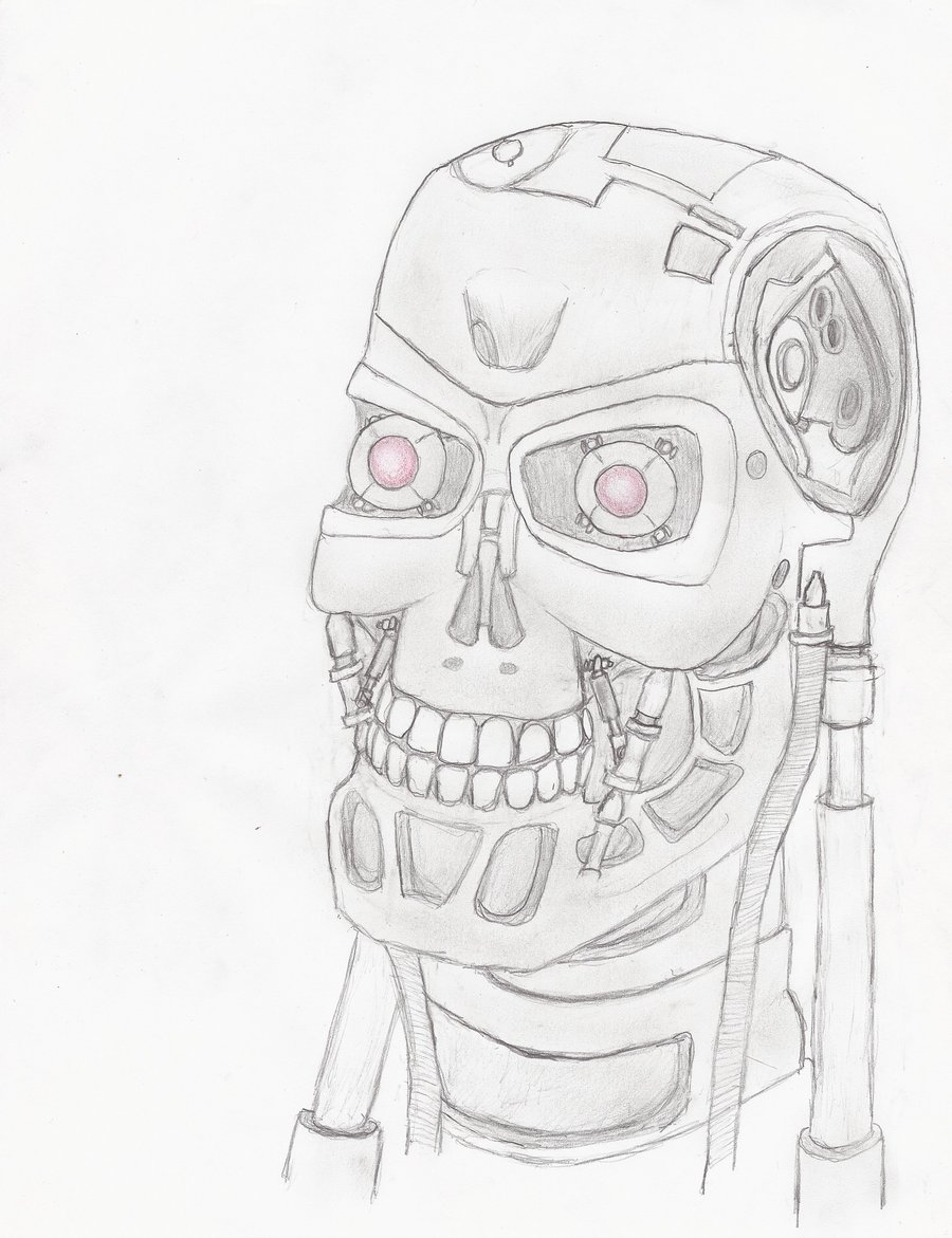 900x1171 Terminator Sketch By Freakxregime