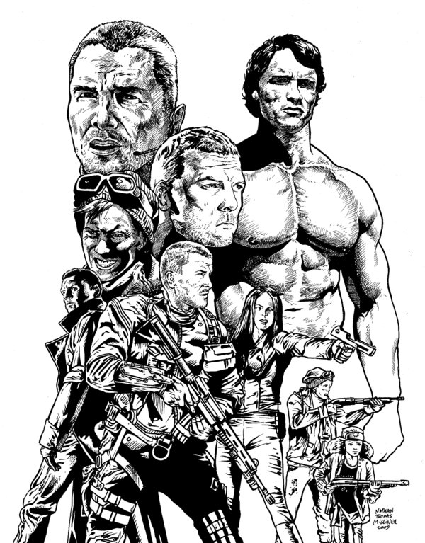 The best free Terminator drawing images. Download from 64 free drawings ...