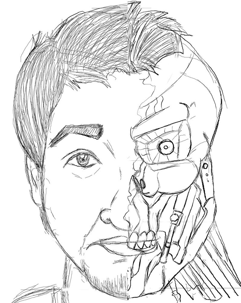 798x1002 Terminator Robot By Alifazal33