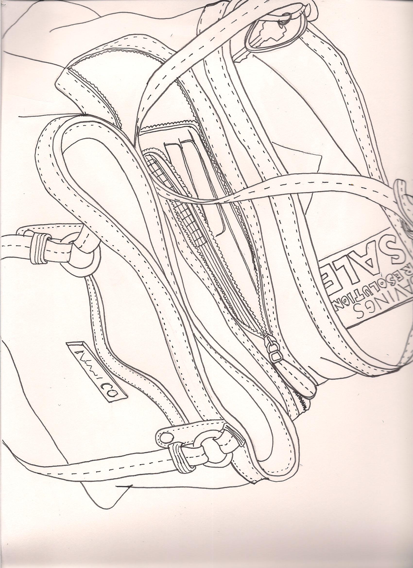 1700x2338 Contour Line Drawing